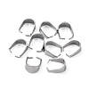 Tarnish Resistant 304 Stainless Steel Snap on Bails X-STAS-R048-10x7mm-2