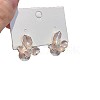 Alloy & Imitation Pearl Stud Earrings WG82C49-01-5