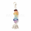 Chakra Theme Natural Gemstone Pendant Decorations HJEW-JM00645-04-1