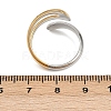 Adjustable 304 Stainless Steel Cuff Rings for Women RJEW-B135-01GP-01-3