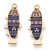 Alloy Enamel Pendants FIND-C037-16G-04-1-2
