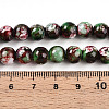 Baking Paint Glass Beads Strands DGLA-N003-8mm-A09-4