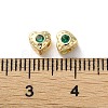 Valentine's Day Brass Micro Pave Cubic Zirconia Beads KK-P256-10G-04-3