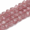 Natural Strawberry Quartz Beads Strands G-S332-8mm-006-1