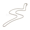 304 Stainless Steel Box Chains Necklace for Women NJEW-JN03892-04-1