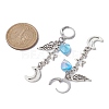 Alloy Dangle Leverback Earrings for Women EJEW-JE05479-3