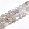 Natural Grey Agate Beads Strands X-G-S357-B08-1