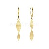 Twist Brass Leverback Earrings FS-WG34DE2-01-3