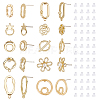40Pcs 10 Style  Alloy Stud Earring Findings FIND-PH0008-36-2