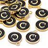 Golden Plated Alloy Charms LS-X-ENAM-S118-02C-4