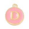 Golden Plated Alloy Enamel Charms ENAM-Q437-14D-1