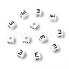 Letter Acrylic European Large Hole Beads OPDL-R050-10mm-E-2