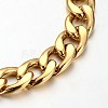 304 Stainless Steel Cuban Link Chain Bracelets STAS-O054-08-2