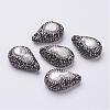 Handmade Polymer Clay Rhinestone Beads RB-P014-32-1