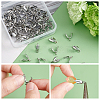 DICOSMETIC 100Pcs 304 Stainless Steel Pinch Bails STAS-DC0010-49-4