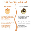 500Pcs Rack Plating Brass Beads KK-AN0001-07-3