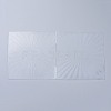 Plastic Embossing Folders X-DIY-P007-C02-3