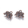 Vintage Elephant Charms A-PALLOY-ZN-47017-R-FF-1