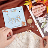 Natural Freshwater Pearl Pendant Locking Stitch Markers HJEW-AB00148-3