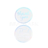 2 Styles 1.5 Inch Thank You Theme Laser Paper Stickers DIY-L051-007-3