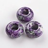 Dyed Rondelle Natural Ocean White Jade Beads G-D782-11-1
