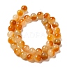 Natural Dyed White Jade Beads Strands G-M402-C04-23-2