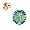 Wax Seal Brass Stamp Head AJEW-WH0130-873-2