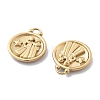 PVD Vacuum Plating 304 Stainless Steel Rhinestone Pendants STAS-R130-01G-03-2