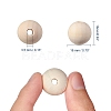 Natural Unfinished Wood Beads WOOD-S651-18mm-LF-2