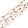 Ion Plating(IP) 304 Stainless Steel Paperclip Chains CHS-O010-01RG-1