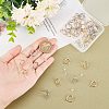40Pcs 4 Style 304 Stainless Steel Circle Ring Stud Earring Findings STAS-UN0047-07-4