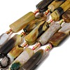 Natural Yellow Agate Beads Strands G-H342-B02-01-2