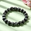 Grade AA Natural Eagle Eye Stone Round Beads Stretch Bracelets for Women BJEW-L712-B01-10mm-2