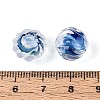Textured Inner Flower Handmade Lampwork Beads LAMP-T024-07B-7