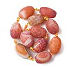Natural Weathered Agate Beads Strands G-A311-C01-01-3
