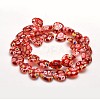 Handmade Millefiori Glass Heart Bead Strands X-LK-P017-03-2