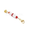 Glass Pendant Decorations HJEW-MZ00359-03-4