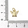 Brass Micro Pave Clear Cubic Zirconia Pendants KK-U005-01D-G-3