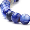 Natural Striped Agate/Banded Agate Beads Strands X-G-S259-04B-8mm-3