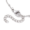 Tarnish Resistant 304 Stainless Steel Satellite Chain Bracelet Makings X-BJEW-JB10587-01-4
