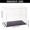 Transparent Plastic Minifigure Display Cases ODIS-WH0029-72A-2