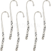 12Pcs Tibetan Style Alloy Bookmarks Findings with Hole PALLOY-SC0004-30-1