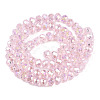 Electroplate Glass Beads Strands X-EGLA-A044-T6mm-B10-2