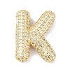 Rack Plating Brass Micro Pave Cubic Zirconia Pendants KK-Q790-01K-G-1