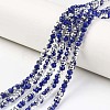 Electroplate Opaque Glass Beads Strands EGLA-A034-P6mm-M14-1