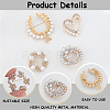 4Pcs 4 Styles Alloy Rhinestone Brooches for Clothes JEWB-CN0001-06-5