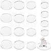 Olycraft 16Pcs 4 Style Flat Round Acrylic Display Base ODIS-OC0001-66-1