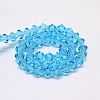 Transparent Glass Beads Strands EGLA-A039-T3mm-D19-2