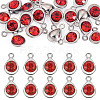 20Pcs Faceted Glass Charms RGLA-TADJ0001-01C-1