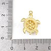 Turtle Brass ABS Imitation Pearl Pendants KK-I352-04B-G-3